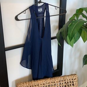 Converse One Star Navy Tank Top